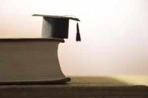 cap and books