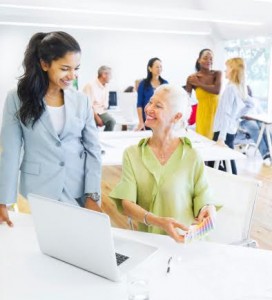 Two Business Women having discussion