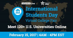 online college fair for international students